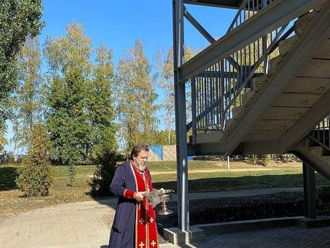 Освящение лестницы после реконструкции