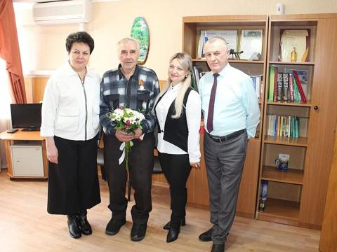 Вручение  юбилейной медали "80 лет Победы в Великой Отечественной войне 1941-1945 гг."